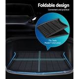 Weisshorn Car Rubber Floor Trunk Toolbox Cargo Mats for Tesla Model Y 2021-2023
