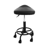 Artiss Salon Stool Saddle Swivel Chair