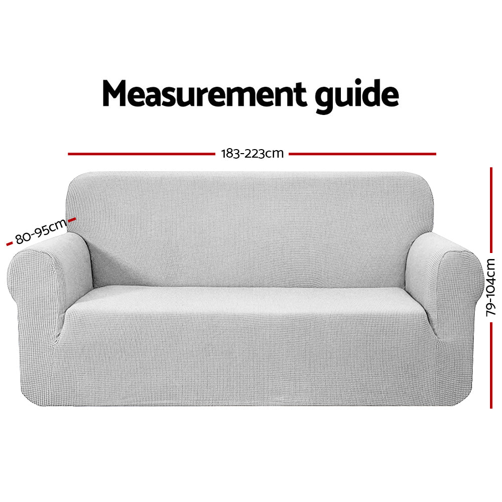 Sofa Accessories: Artiss Sofa Cover Couch Covers 3 Seater High Stretch Grey