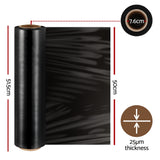 500mm x 400m Stretch Film Pallet Shrink Wrap 1 Roll Package Use Plastic Black