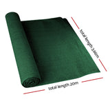 Instahut 50% Shade Cloth 3.66x20m Shadecloth Sail Heavy Duty Green