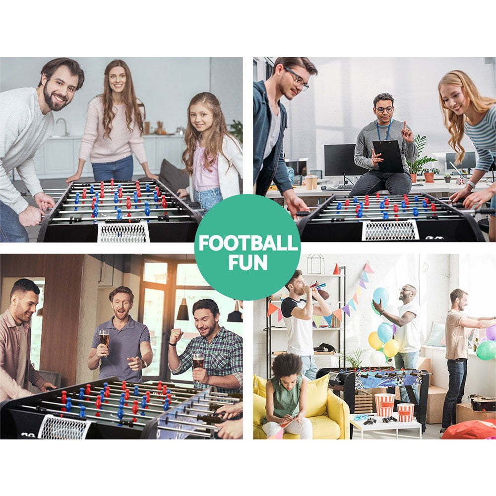 Activity Games: 4FT Soccer Table Foosball Football Game Home Family Party Gift Playroom Blue