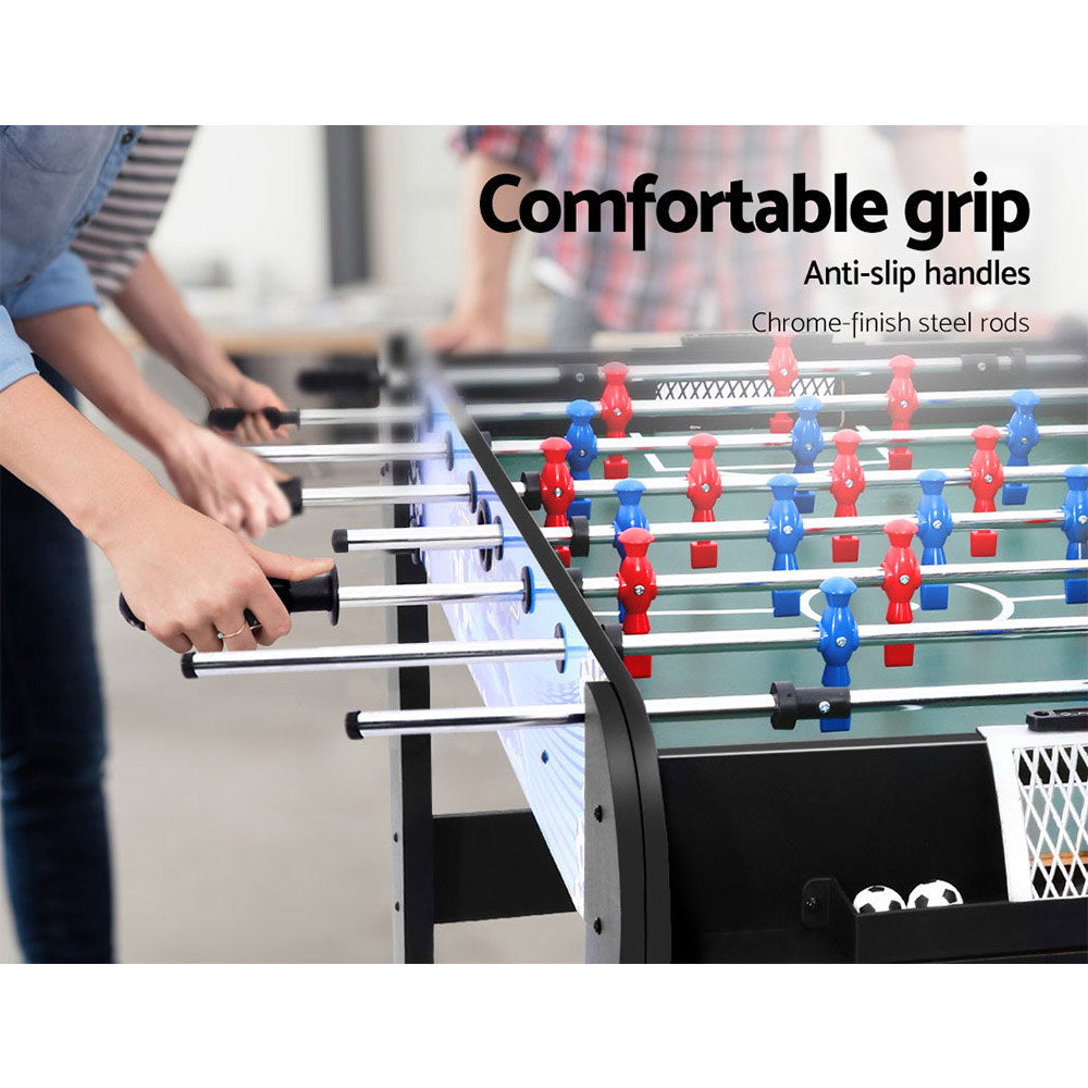Activity Games: 4FT Soccer Table Foosball Football Game Home Family Party Gift Playroom Blue