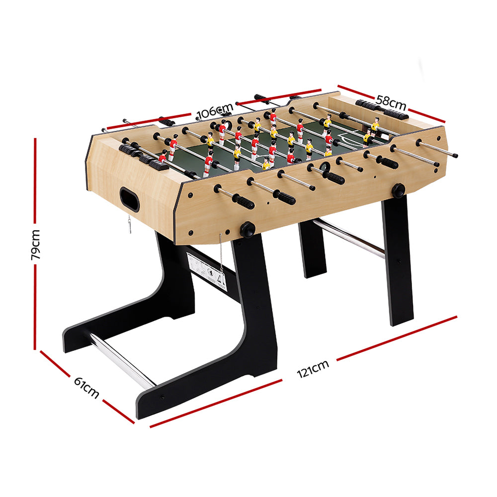 Table Tennis: 4FT Soccer Table Foosball Football Game Home Family Party Gift Playroom Foldable