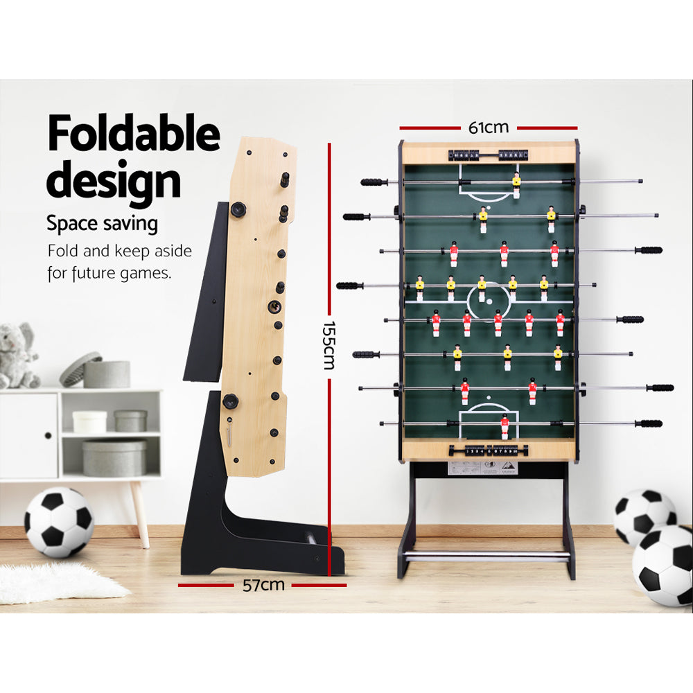 Table Tennis: 4FT Soccer Table Foosball Football Game Home Family Party Gift Playroom Foldable