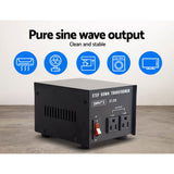 Giantz Step Down Transformer 200W 240V TO 110V Stepdown Voltage Converter AU-US