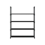 Artiss Shoe Rack Cabinet Stackable 4-tier 12 Pairs Black