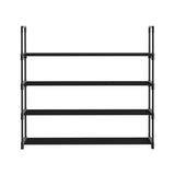 Artiss Shoe Rack 4-tier 16 Pairs Stackable Black