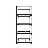 Artiss Shoe Rack 4-tier 16 Pairs Stackable Black