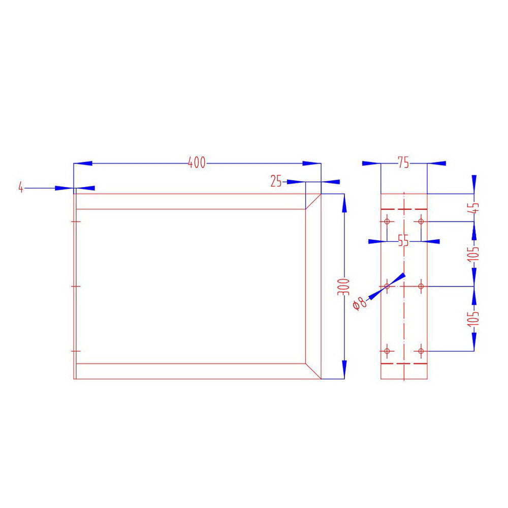 Table Tops & Bases: Artiss Metal Table Legs DIY Rectangular 40X30CM Set of 2