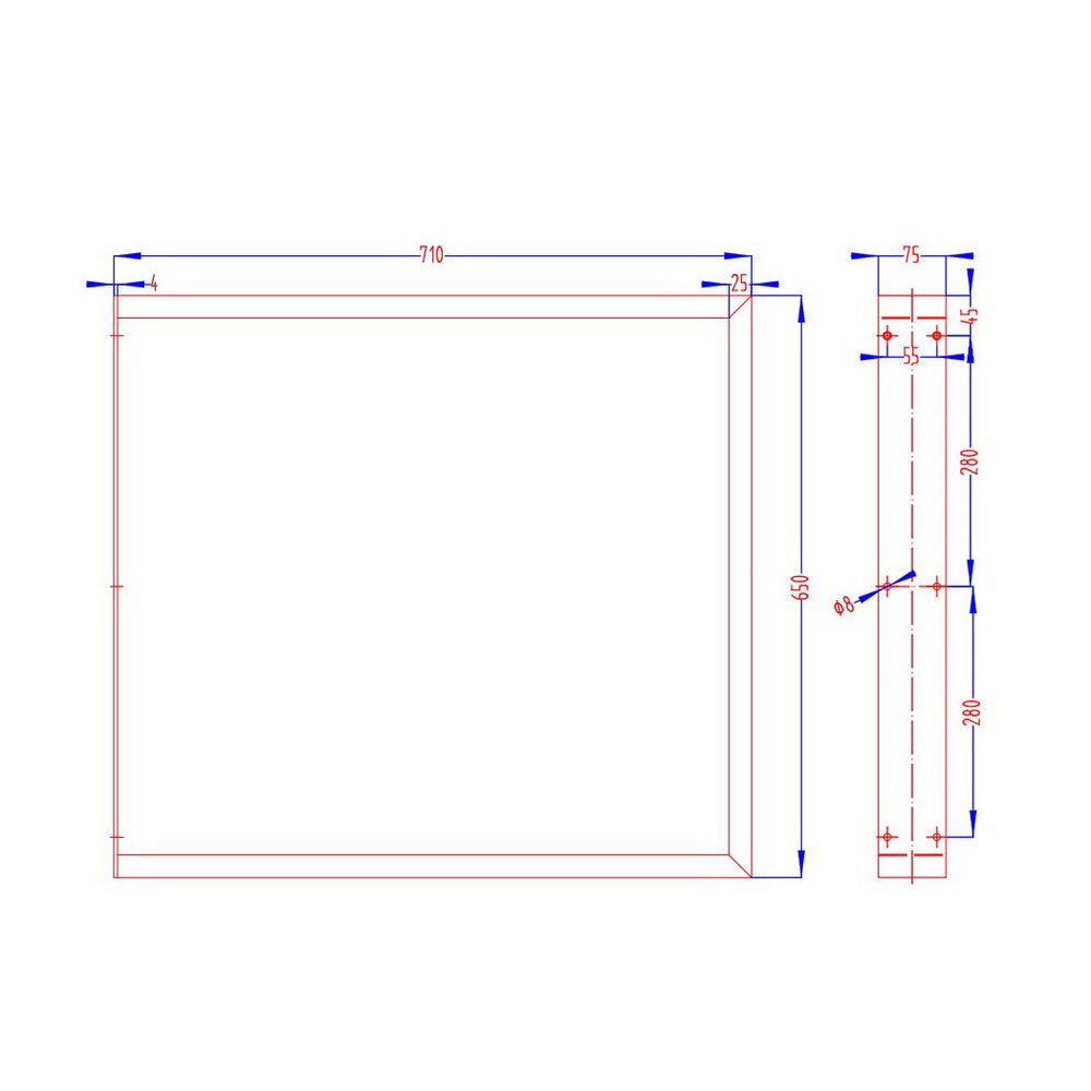 Table Tops & Bases: Artiss Metal Table Legs DIY Rectangular 71X65CM Set of 2