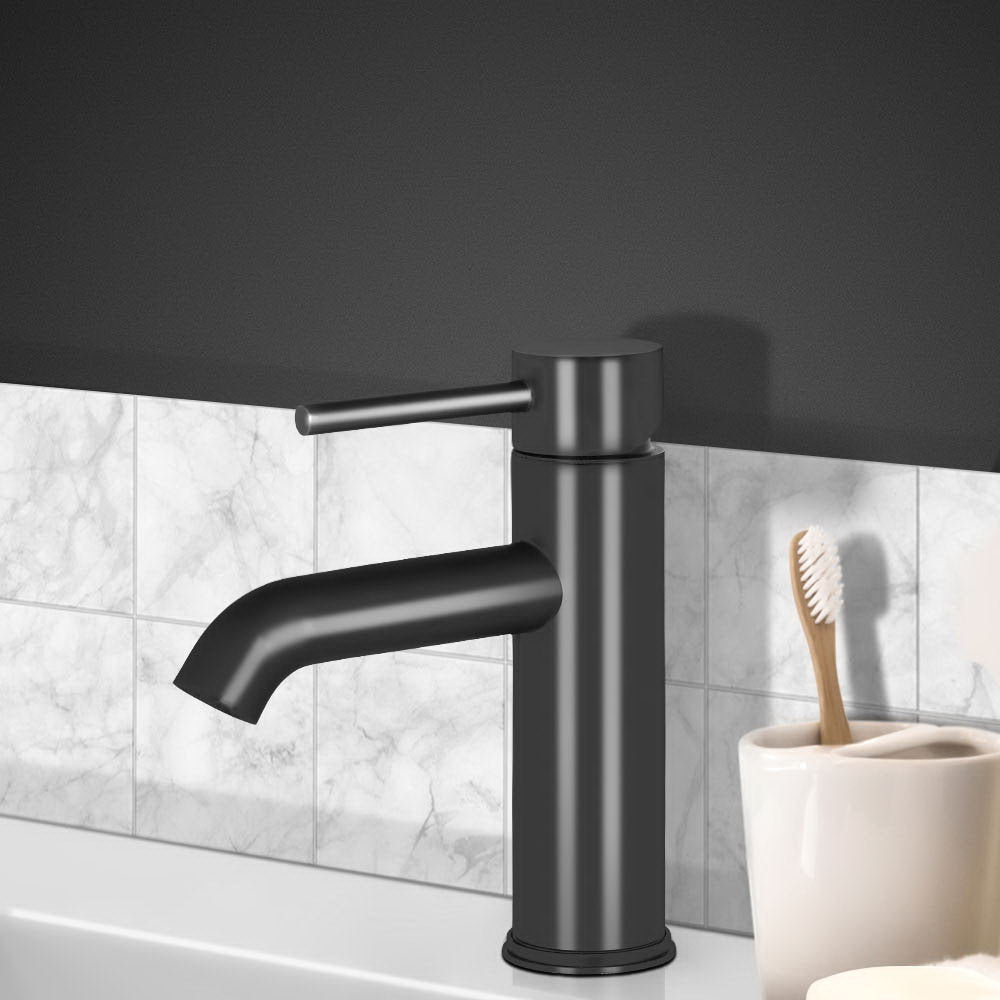 Shower Accessories: Cefito Bathroom Basin Mixer Tap Round Brass Faucet Vanity Laundry Black