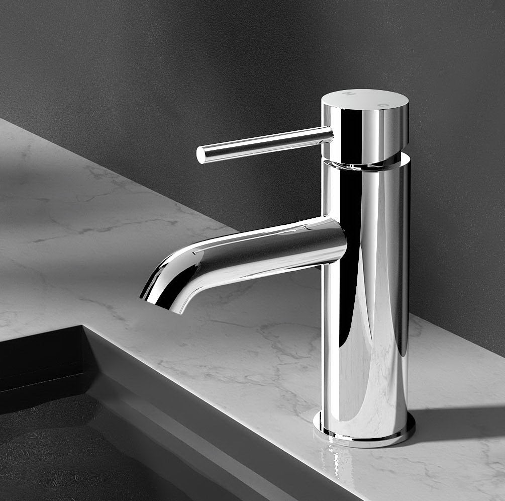 Tap & Sink Accessories: Cefito Bathroom Basin Mixer Tap Round Brass Faucet Vanity Laundry Chrome