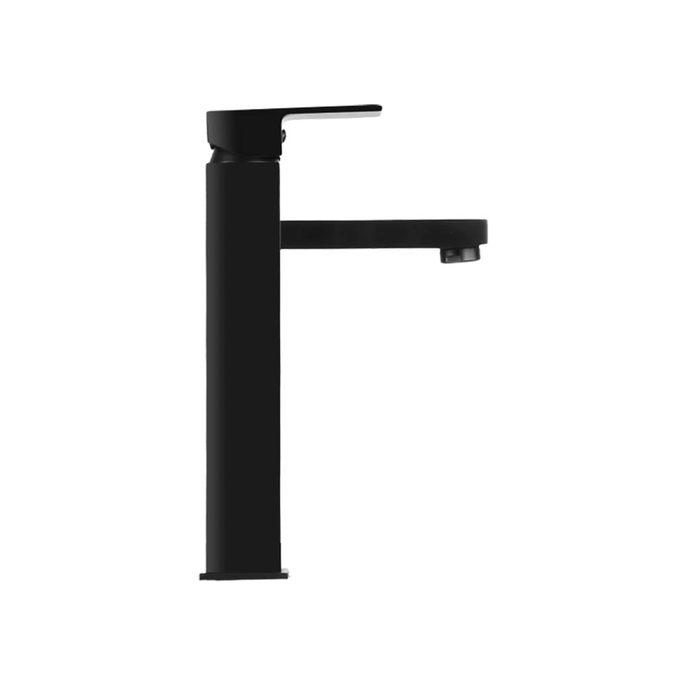 Tap & Sink Accessories: Cefito Bathroom Basin Mixer Tap Square Tall Faucet Vanity Laundry Black