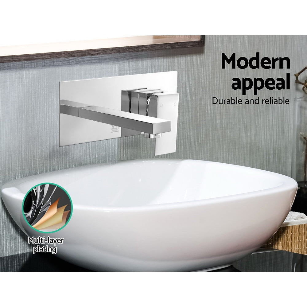 Tap & Sink Accessories: Cefito Bathroom Basin Mixer Tap Separate Faucet Vanity Laundry Chrome