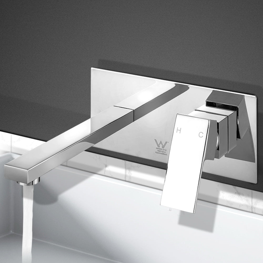 Tap & Sink Accessories: Cefito Bathroom Basin Mixer Tap Separate Faucet Vanity Laundry Chrome