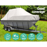 Seamanship Boat Cover 19-21ft Trailerable Jumbo Marine Grade Heavy Duty Grey