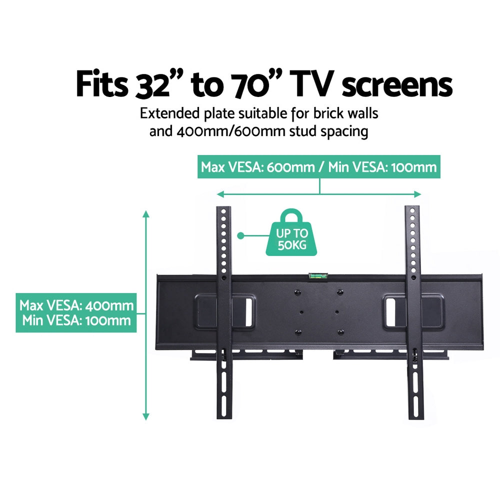TVs & Accessories: Artiss TV Wall Mount Bracket for 32"-70" LED LCD Full Motion Dual Strong Arms