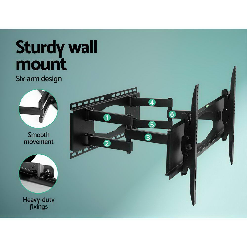 TVs & Accessories: Artiss TV Wall Mount Bracket for 32"-80" LED LCD Full Motion Dual Strong Arms
