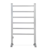 Devanti Electric Heated Towel Rail Rack 6 Bars with Timer Clothes Dry Warmer