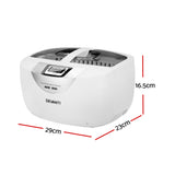 Devanti 2500ml Ultrasonic Cleaner Heater Jewellery Glasses Cleaning Machine 70W