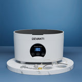 Devanti 600ml Ultrasonic Cleaner Timer Jewellery Glasses Cleaning Machine Degas