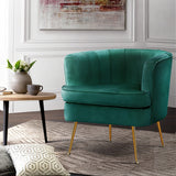 Artiss Armchair Velvet Green Norvia