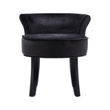 Artiss Vanity Stool Velvet Black Abella