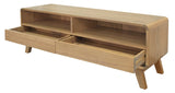 Providence 2-Drawer Entertainment Unit (Natural)