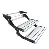 Aluminium Double Caravan Step Pull Out Folding Steps For Road RV Camper Trailer