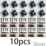 10PCS Push Button Drawer Cupboard Door Catch Lock Caravan Van Cabinet Latch Knob