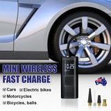 12V Cordless Car Tire Air Inflator Electric Pump Portable Tyre USB Rechargeable