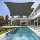 Waterproof Shade Sail Awning Cloth Rectangle Triangle Square Sand Sun Canopy AU