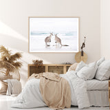 Wall Art 60cmx90cm Kangaroo Wood Frame Canvas