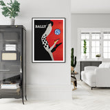 Wall Art 50cmx70cm Fashion Bally Black Frame Canvas