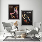 Wall Art 50cmx70cm Bally Man & Woman 2 Sets Black Frame Canvas