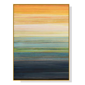 Wall Art 80cmx120cm The Magic Hour I Gold Frame Canvas