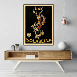 Wall Art 80cmx120cm Isolabella Black Frame Canvas