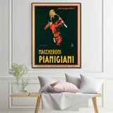 Wall Art 40cmx60cm Maccheroni Pianiciani Black Frame Canvas