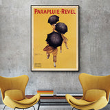 Wall Art 80cmx120cm Parapluie Revel Black Frame Canvas