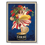 Wall Art 50cmx70cm Cirio By Leonetto Cappiello Black Frame Canvas