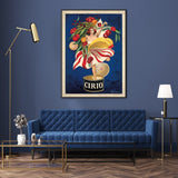 Wall Art 50cmx70cm Cirio By Leonetto Cappiello Black Frame Canvas