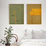 Wall Art 80cmx120cm United Study 2 Sets Gold Frame Canvas