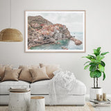 Wall Art 40cmx60cm Italy Cinque Terre Wood Frame Canvas