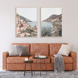 Wall Art 40cmx60cm Italy Positano 2 Sets Wood Frame Canvas