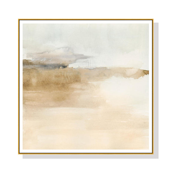 Wall Art 70cmx70cm Atmospheric Edge II Gold Frame Canvas