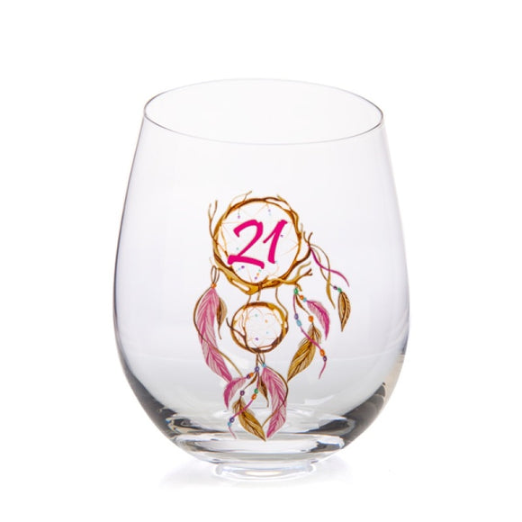21st Birthday Tallulah Dream Stemless Glass