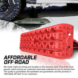 X-BULL 2PCS Recovery Tracks Boards Snow Mud Truck 4WD With Carry bag Red