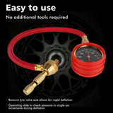 X-BULL Tyre Deflator Tire Air Deflators Rapid With Pressure Gauge Valve Tool 4WD