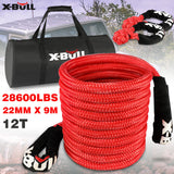 X-BULL Kinetic Rope 22mm x 9m Snatch Strap Recovery Kit Dyneema Tow Winch